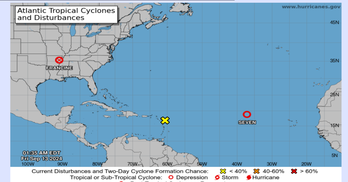 Hurricane Francine Downgrades but Leaves Destruction in Louisiana as Atlantic Threats Loom